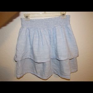 Layered Blue-White Skirt